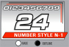 PRINTED NUMBER SET N-1